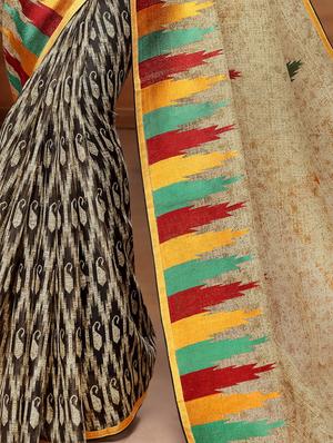 self design bhagalpuri saree with blouse - 17192391 - Standard Image - 2
