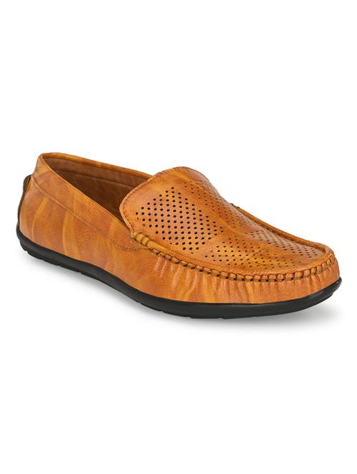 tan slip on loafers - 17192532 - Standard Image - 1