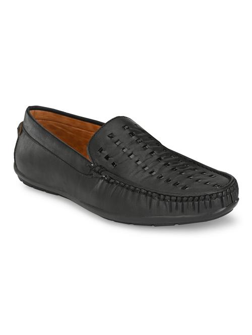 black slip on loafers - 17192537 - Standard Image - 1