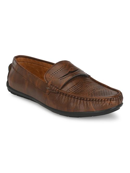 tan slip on loafers - 17192539 - Standard Image - 1