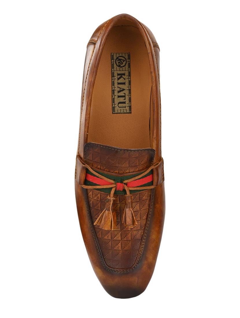 tan slip on loafers - 17192558 - Zoom Image - 4