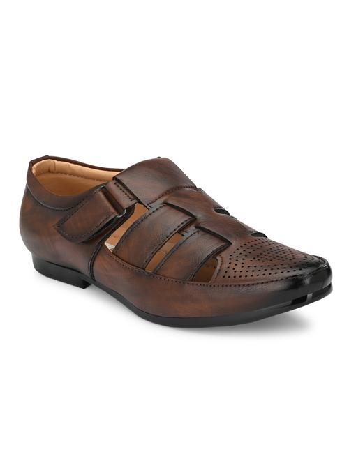 brown back strap sandals - 17192560 - Standard Image - 1