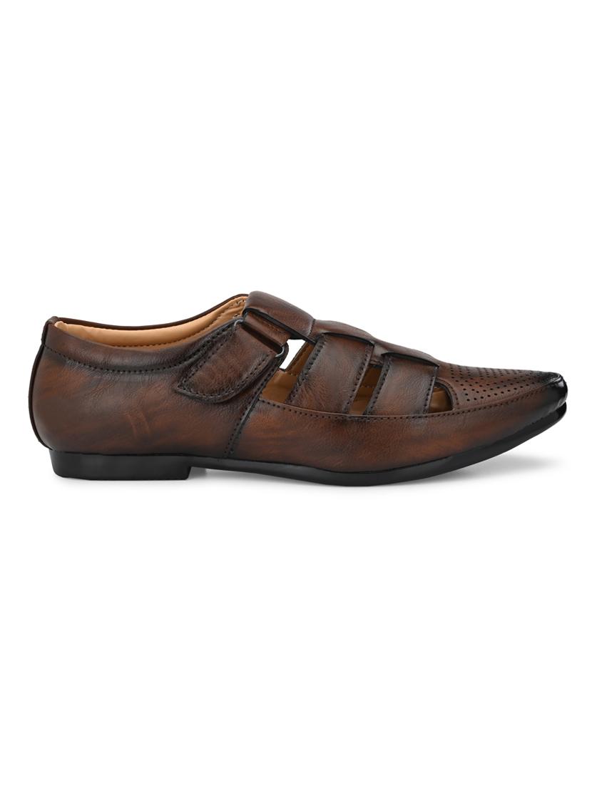 brown back strap sandals - 17192560 - Zoom Image - 2