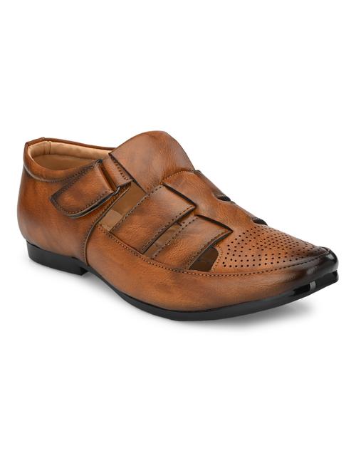 tan back strap sandals - 17192561 - Standard Image - 1