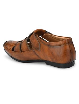 tan back strap sandals - 17192561 - Standard Image - 3