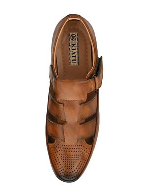 tan back strap sandals - 17192561 - Standard Image - 4