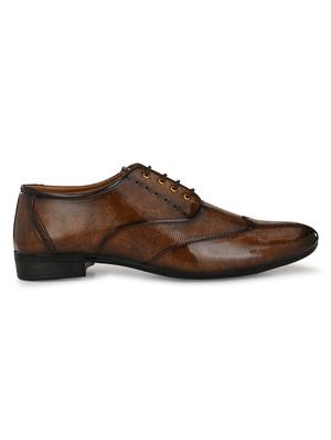 brown lace-up brouges - 17192566 - Standard Image - 2