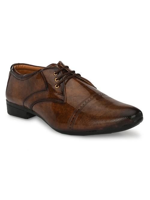 brown lace-up brouges - 17192569 - Standard Image - 1