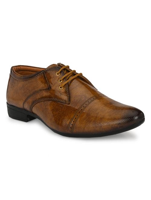 tan lace-up brouges - 17192570 - Standard Image - 1