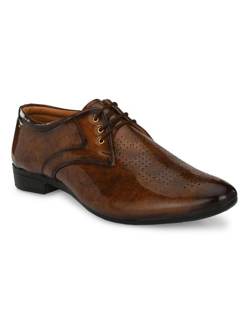 brown lace-up brouges - 17192572 - Standard Image - 1