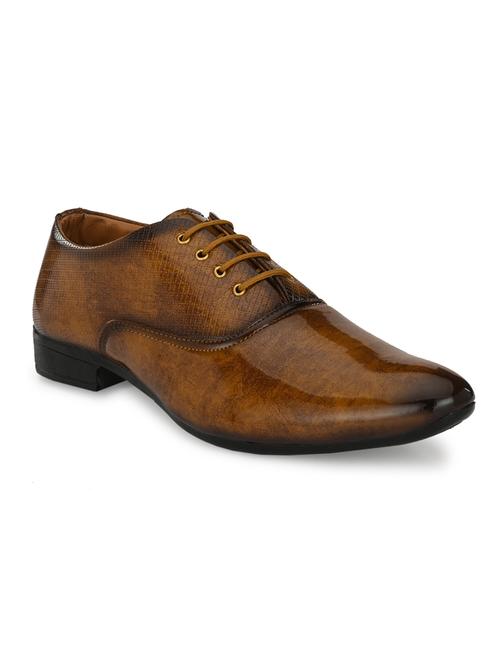 tan lace-up brouges - 17192576 - Standard Image - 1