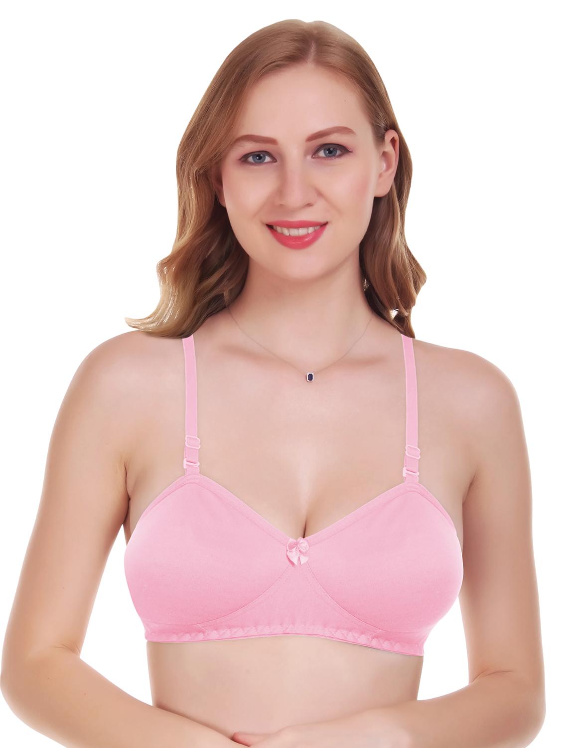 bow patch t-shirt bra - 17192722 - Zoom Image - 1