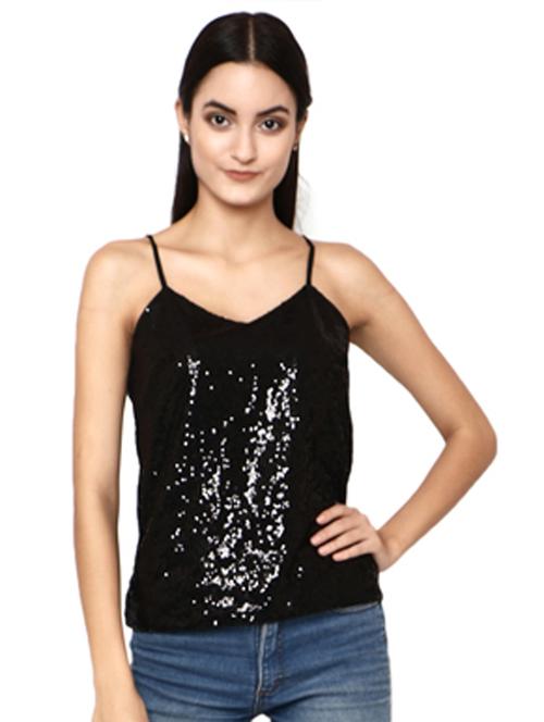 cami neck sequin top - 17192808 - Standard Image - 1