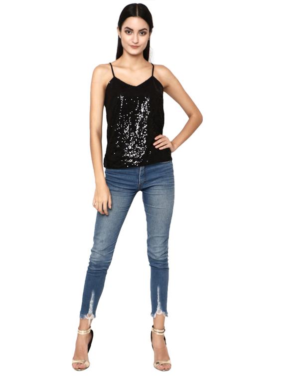 cami neck sequin top - 17192808 - Zoom Image - 5