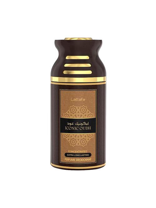 lattafa iconic oudh perfumed body spray, 250ml - 17192842 - Standard Image - 1
