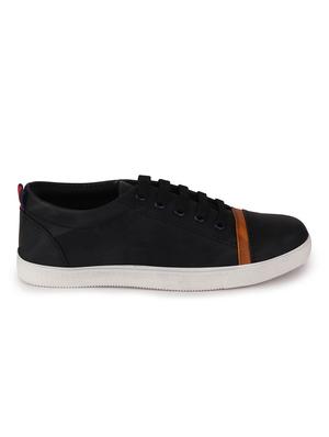black leatherette sneaker - 17193519 - Standard Image - 4