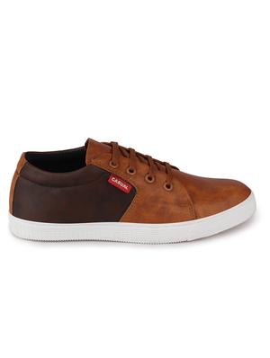 brown leatherette sneaker - 17193523 - Standard Image - 4