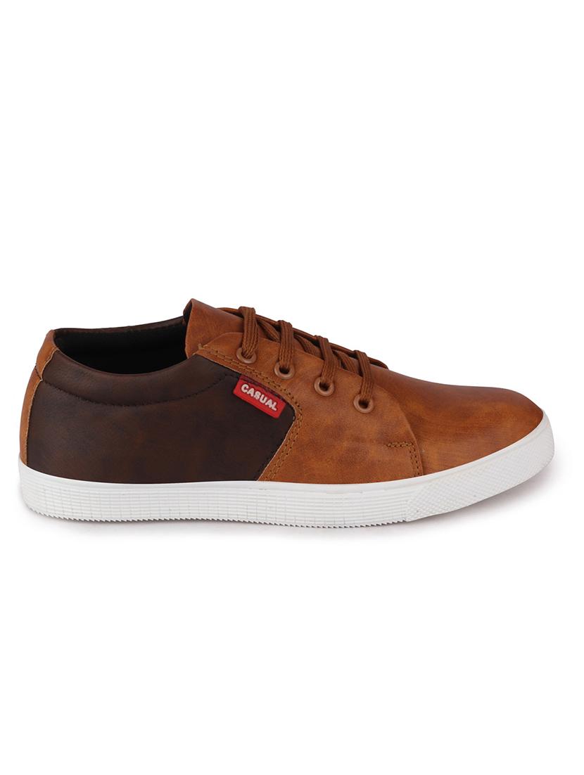 brown leatherette sneaker - 17193523 - Zoom Image - 4