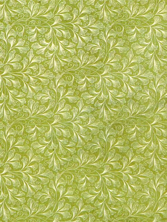 green leaf pattern canvas digital print wallpaper - 17193601 - Zoom Image - 2