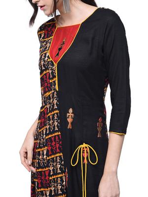 warli print a-line kurta - 17193623 - Standard Image - 4