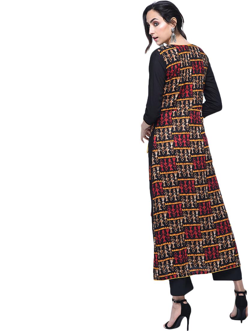warli print a-line kurta - 17193623 - Zoom Image - 3