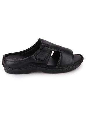black slip on slippers - 17193767 - Standard Image - 4
