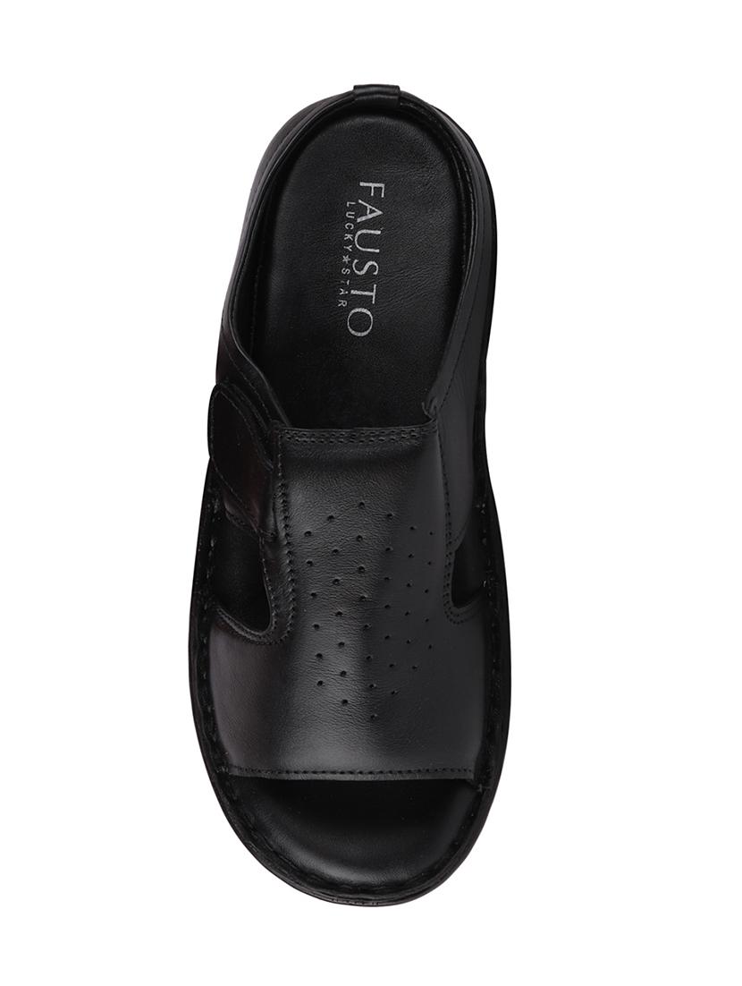 black slip on slippers - 17193767 - Zoom Image - 5