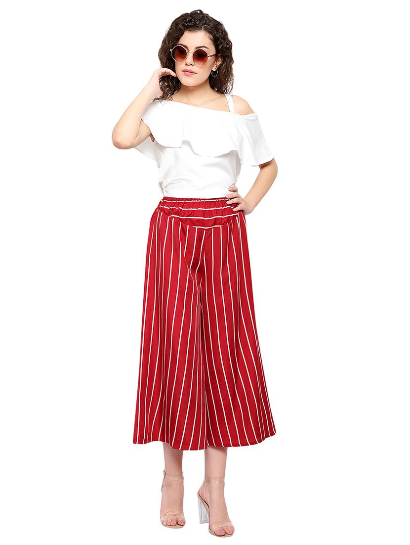 white poly crepe ruffle top - 17194081 - Zoom Image - 5