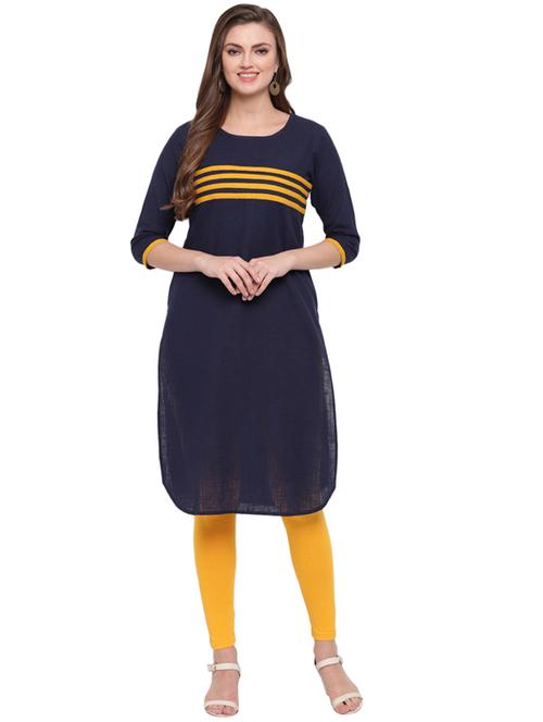 striped straight kurta - 17194268 - Standard Image - 1