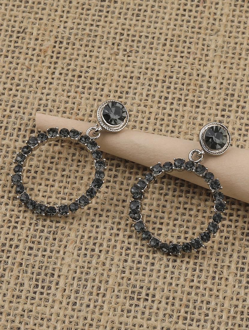 black metal drop earring - 17194347 - Zoom Image - 1