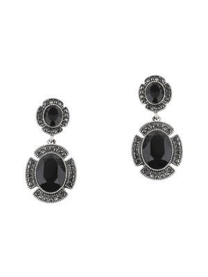 black metal drop earring - 17194362 - Standard Image - 2