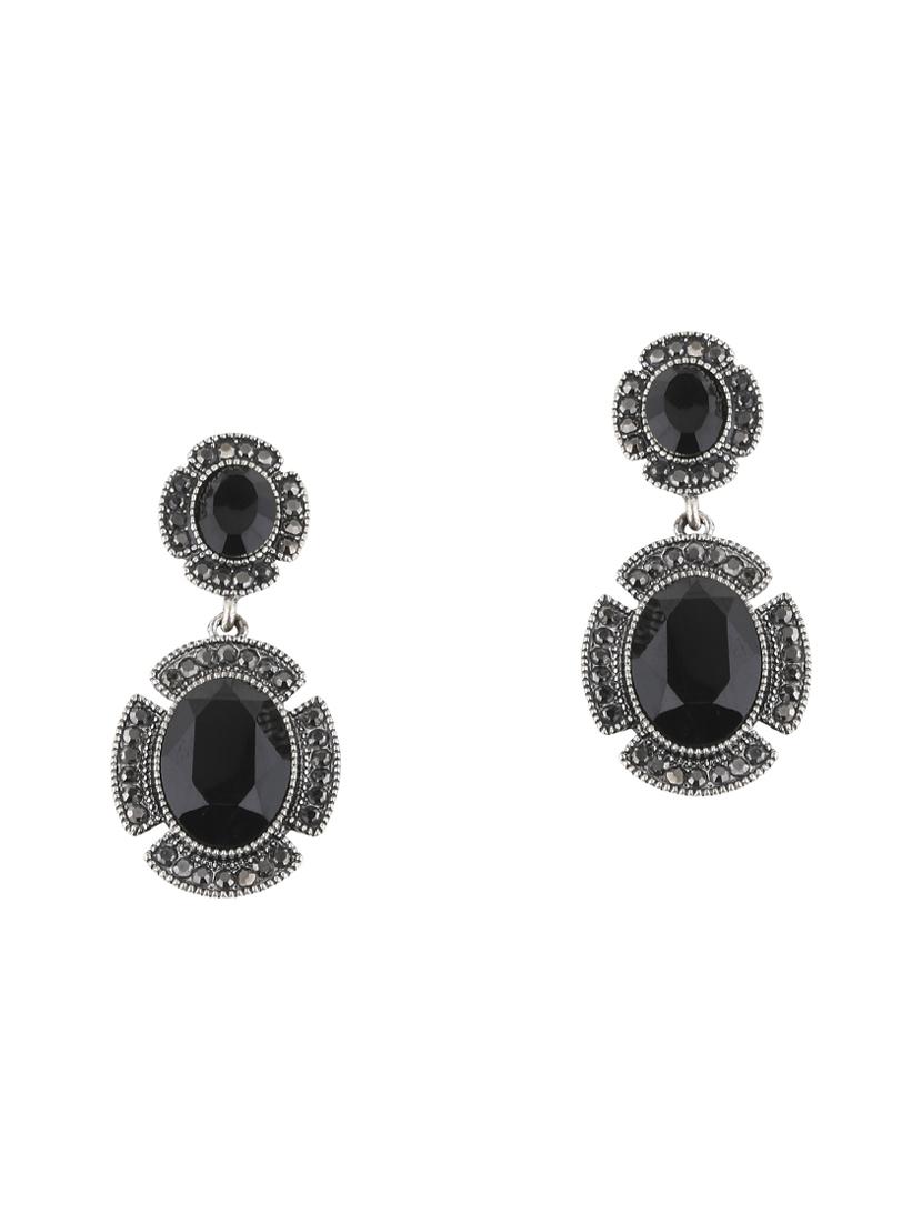 black metal drop earring - 17194362 - Zoom Image - 2