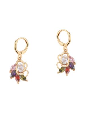 multi colored metal drop earring - 17194364 - Standard Image - 2