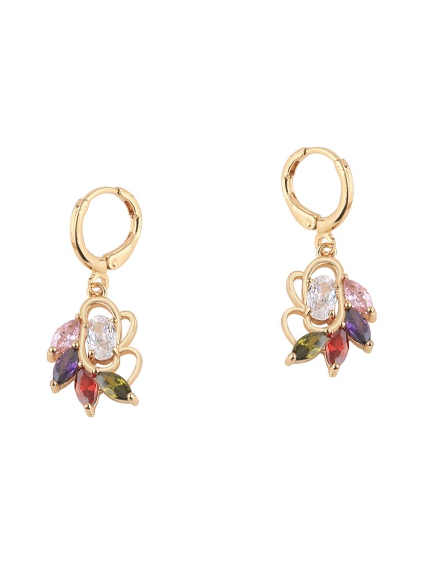 multi colored metal drop earring - 17194364 - Zoom Image - 2
