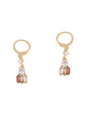multi colored metal drop earring - 17194365 - Standard Image - 2