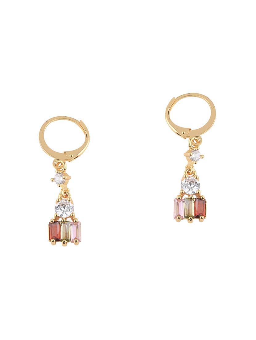 multi colored metal drop earring - 17194365 - Zoom Image - 2