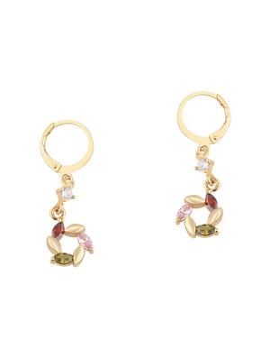 multi colored metal drop earring - 17194368 - Standard Image - 2