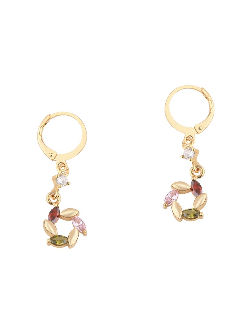 multi colored metal drop earring - 17194368 - Zoom Image - 2