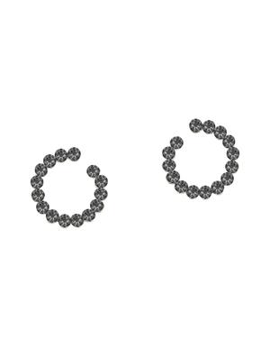 grey metal drop earring - 17194470 - Standard Image - 2