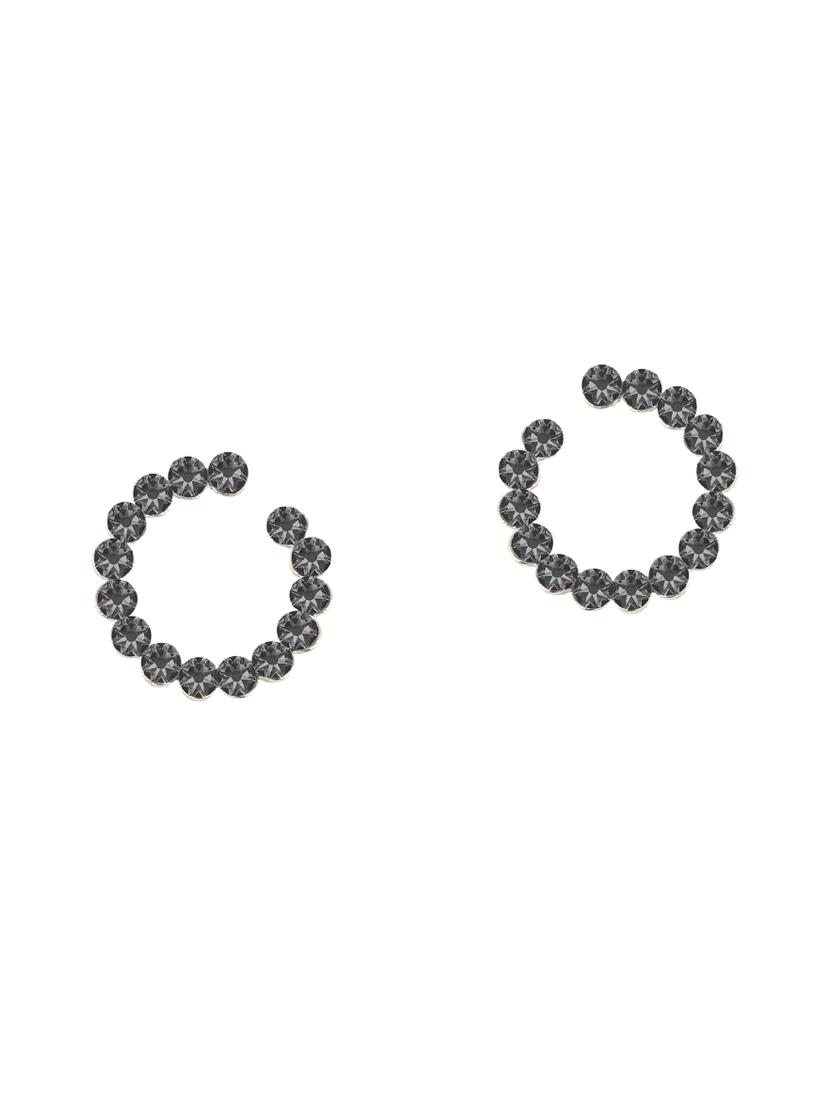 grey metal drop earring - 17194470 - Zoom Image - 2
