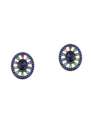 blue metal studs earring - 17194487 - Standard Image - 2