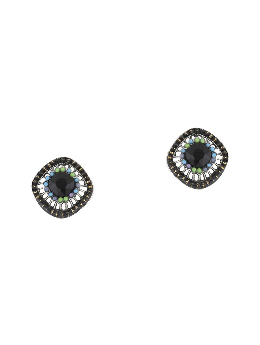 black metal studs earring - 17194497 - Zoom Image - 2