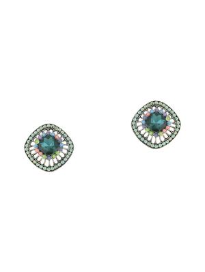green metal studs earring - 17194498 - Standard Image - 2