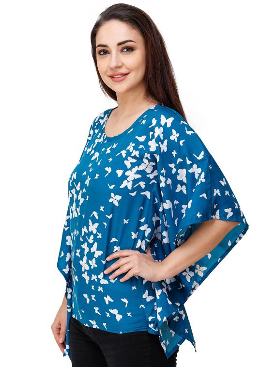 batwing sleeves printed top - 17194554 - Zoom Image - 2