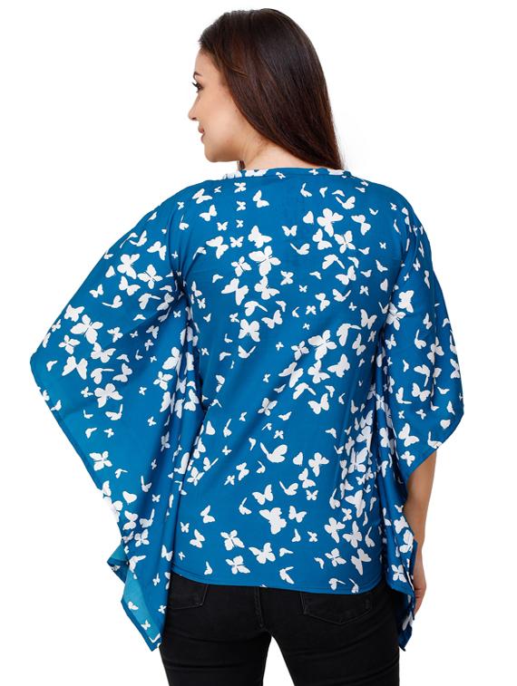 batwing sleeves printed top - 17194554 - Zoom Image - 3