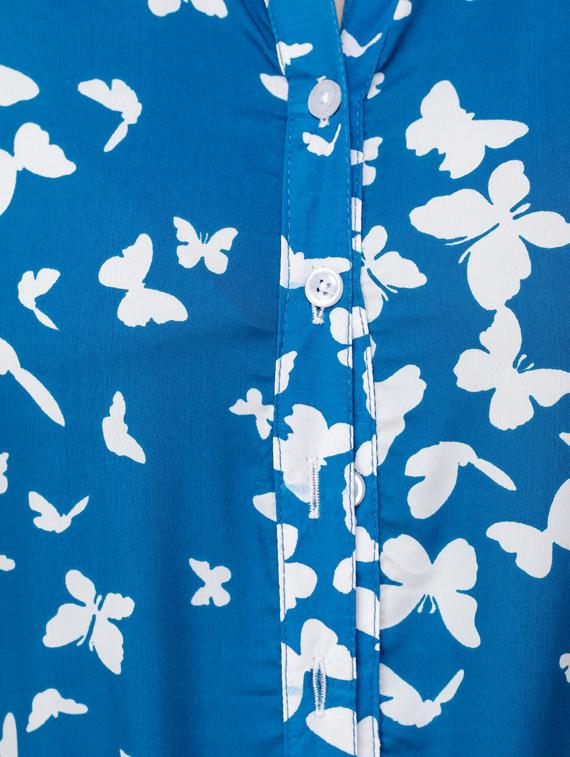 blue polyester regular shirt - 17194565 - Zoom Image - 5