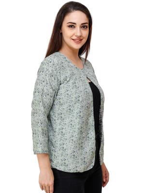 green polyester summer jacket - 17194569 - Standard Image - 2