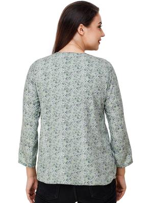 green polyester summer jacket - 17194569 - Standard Image - 3