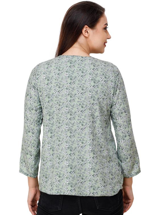 green polyester summer jacket - 17194569 - Zoom Image - 3