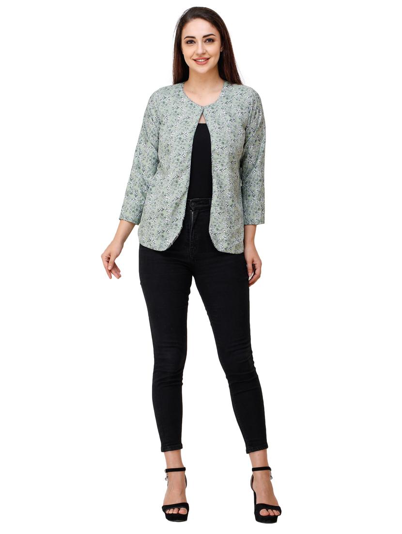 green polyester summer jacket - 17194569 - Zoom Image - 4